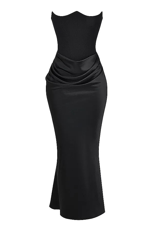 Niza | Vestido largo de satén