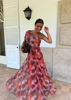 LUNA | Vestido tie dye maxi de diseño