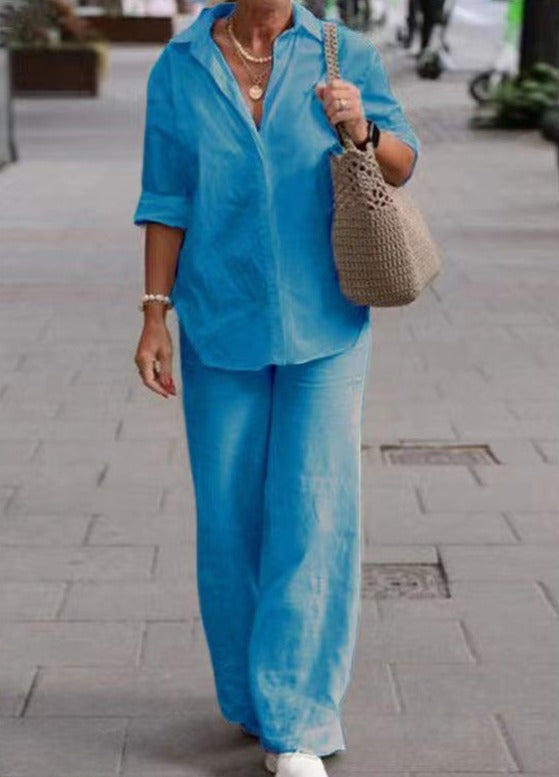 Denice™ Conjunto Elegante Casual de Dos Piezas