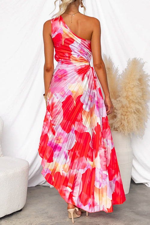 Celeste | Vestido Impreso Vibrante