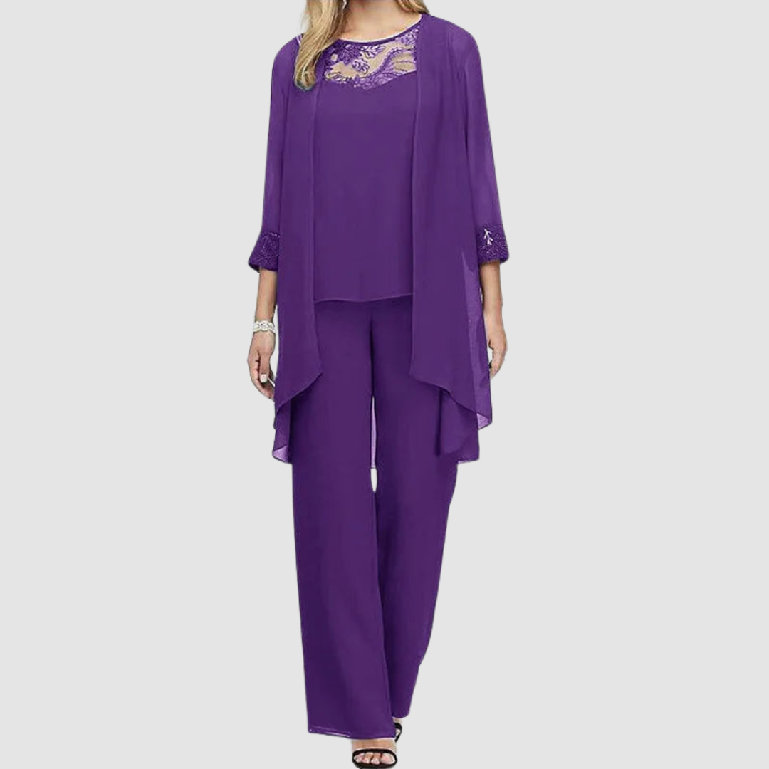 Iva™ Conjunto Elegante de Tres Piezas