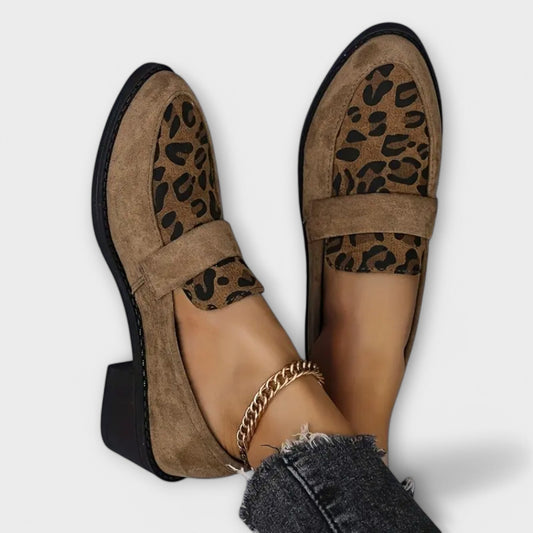 Aurora | Zapatos de Tacón Chic para Mujeres con Motivo de Leopardo