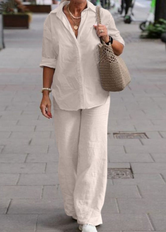 Denice™ Conjunto Elegante Casual de Dos Piezas