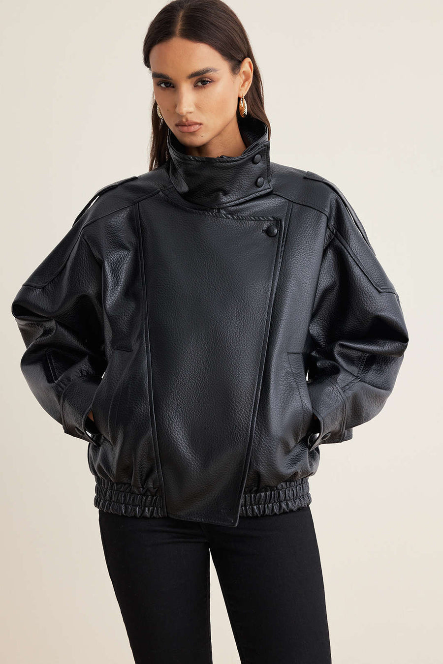 Jimena | Chaqueta de cuero Uptown
