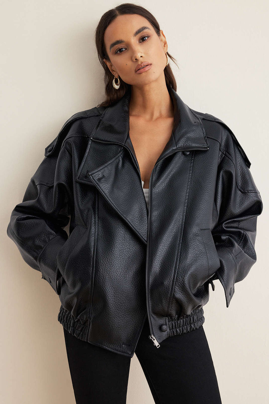 Jimena | Chaqueta de cuero Uptown