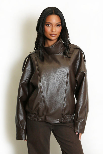 Jimena | Chaqueta de cuero Uptown