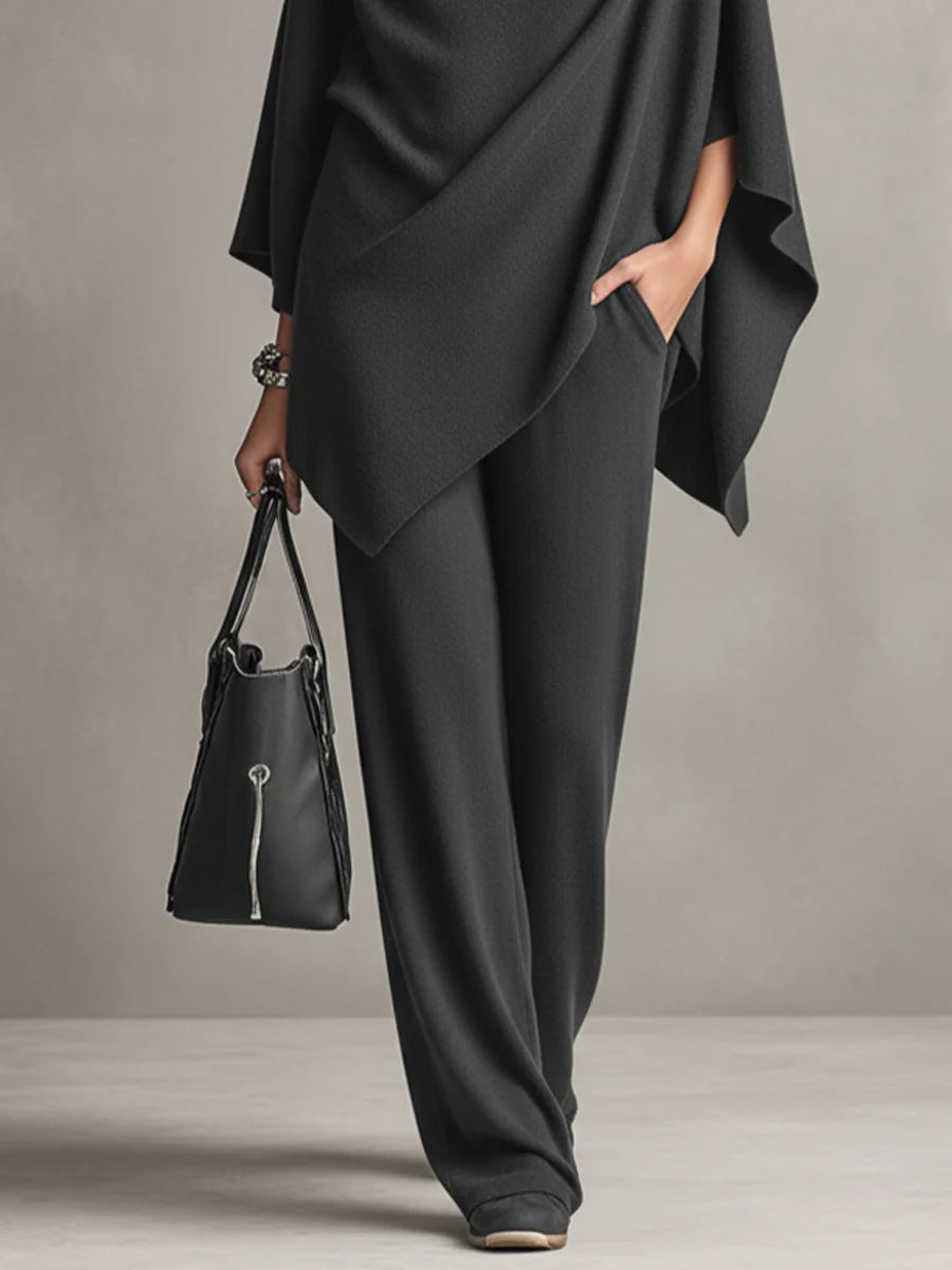 Sarina™ | Conjunto Chic con Drapé de Dos Piezas