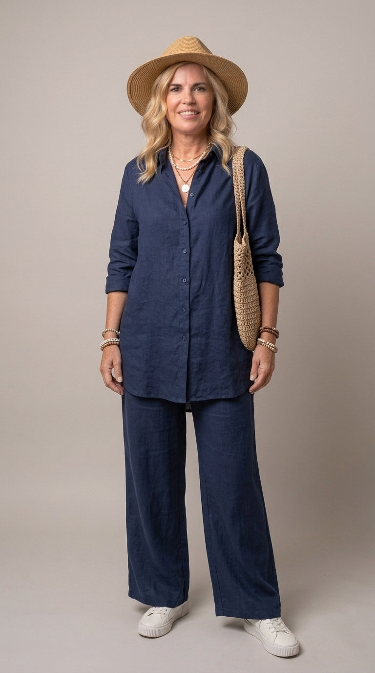 Denice™ Conjunto Elegante Casual de Dos Piezas