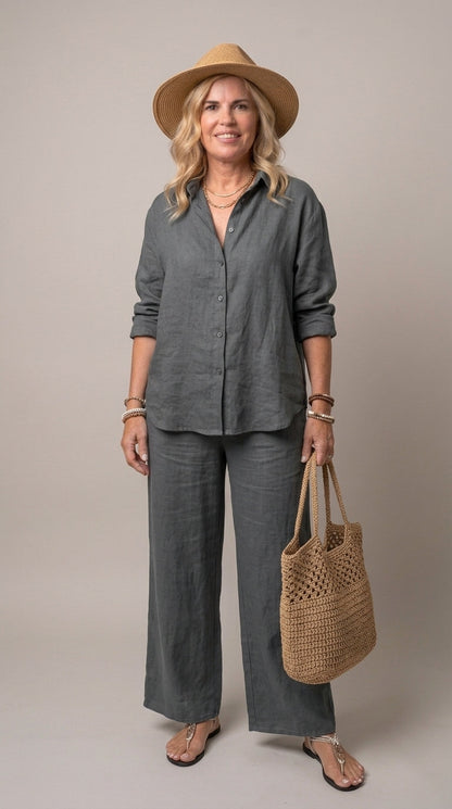 Denice™ Conjunto Elegante Casual de Dos Piezas
