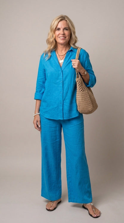 Denice™ Conjunto Elegante Casual de Dos Piezas