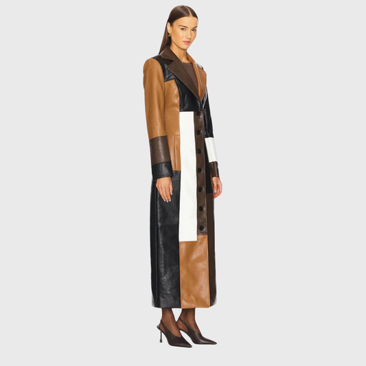 Abrigo largo | patchwork