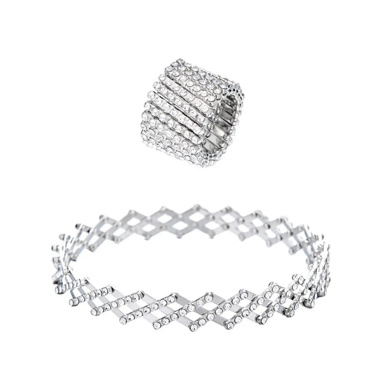 Anillo y Pulsera Diana - Plata