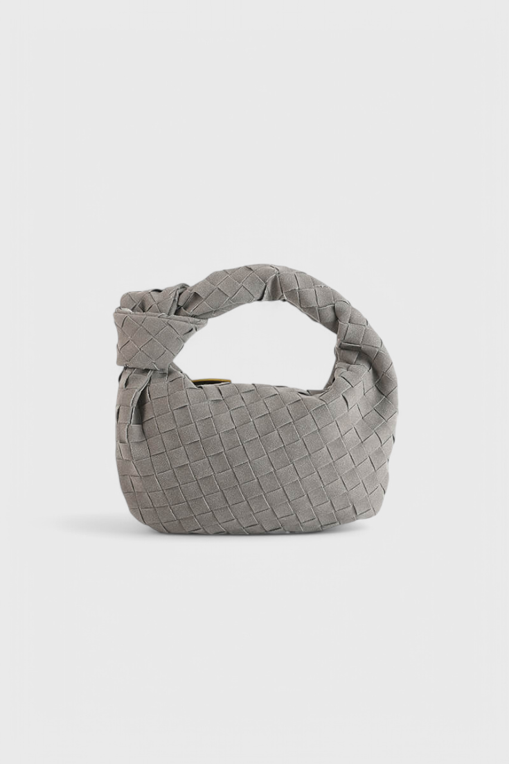 Remi Bolso Mini Woven con Detalle de Nudo