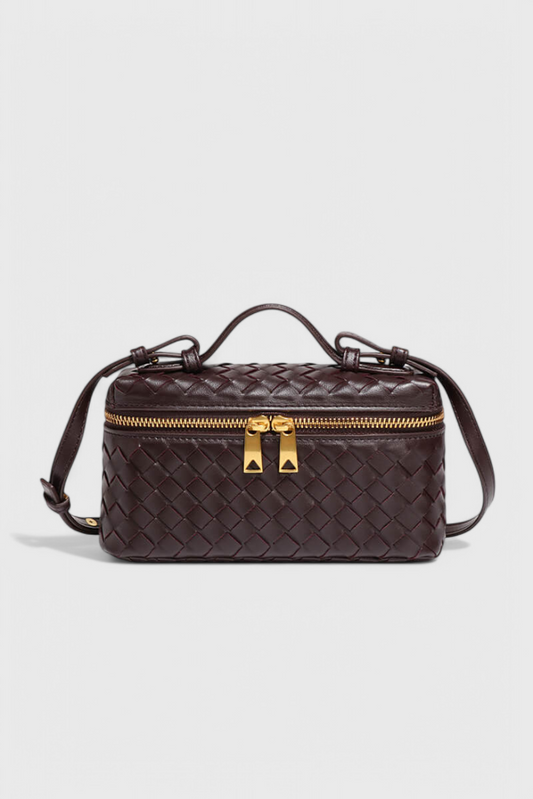 Milla Bolso Mini Woven con Accesorios Dorados