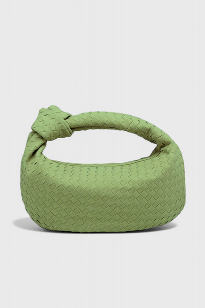 Lila Bolso Mediano Woven con Detalle de Nudo