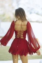 Alma - Minivestido con mangas abullonadas