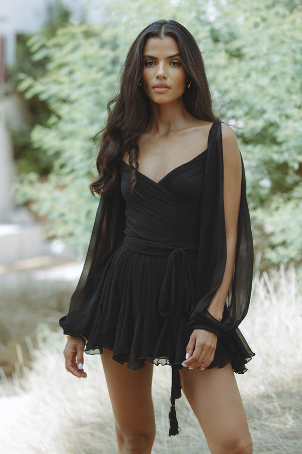 Alma - Minivestido con mangas abullonadas