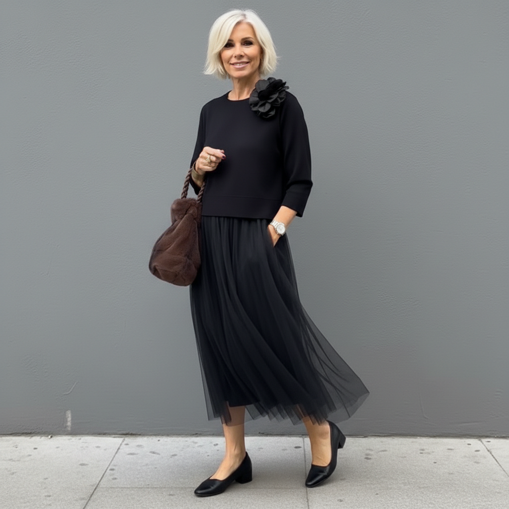 Emmie™ Conjunto Elegante de Dos Piezas