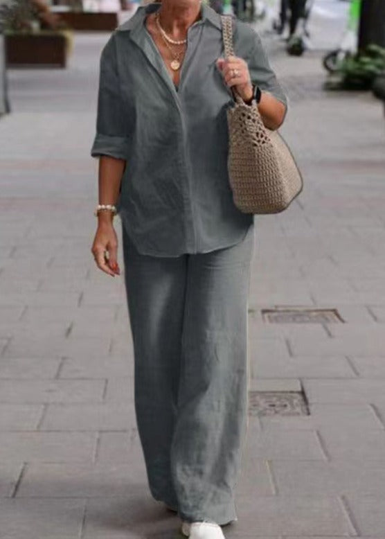 Denice™ Conjunto Elegante Casual de Dos Piezas