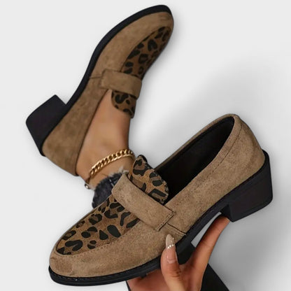 Aurora | Zapatos de Tacón Chic para Mujeres con Motivo de Leopardo