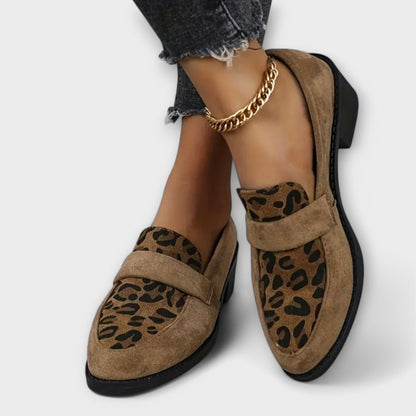 Aurora | Zapatos de Tacón Chic para Mujeres con Motivo de Leopardo