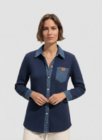 Lucía | Camisa de punto vaquera