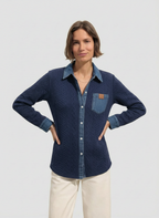 Lucía | Camisa de punto vaquera