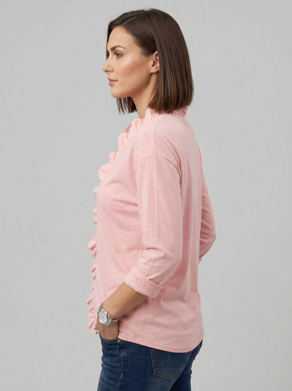 Indie | Blusa con volantes y cuello en V