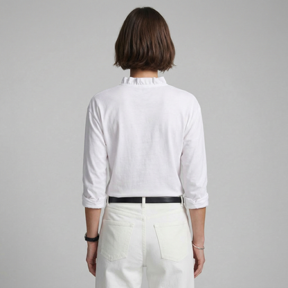 Indie | Blusa con volantes y cuello en V