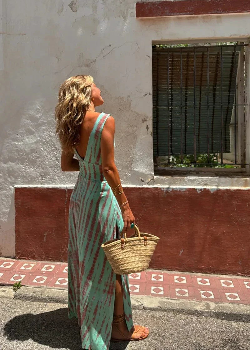 IBIZA | Vestido estampado tie-dye.