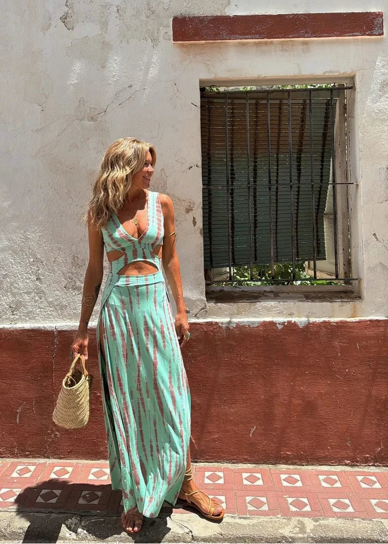 IBIZA | Vestido estampado tie-dye.