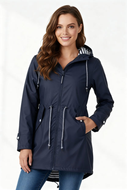 Inés | Chubasquero Impermeable Mujer con Capucha
