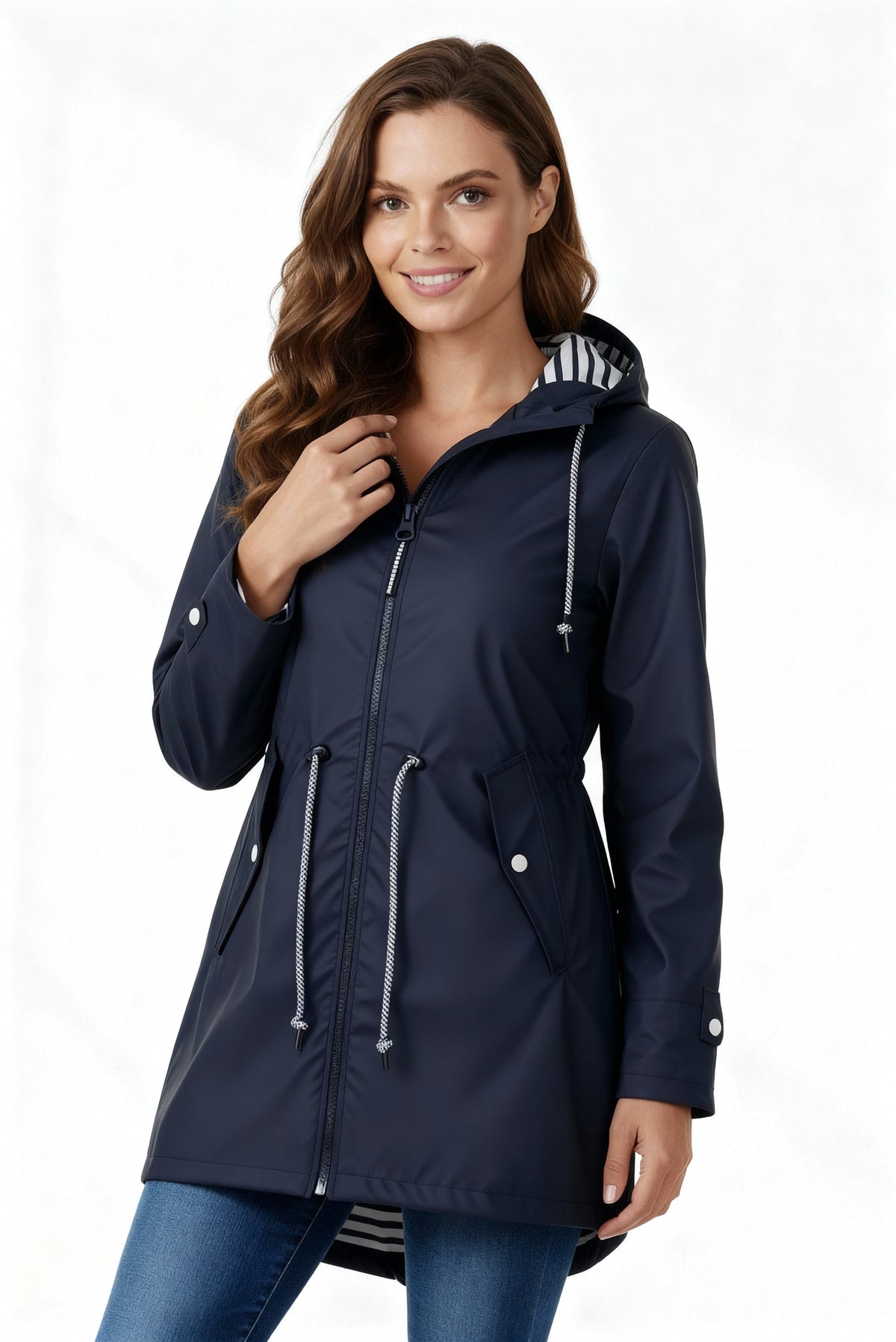 Inés | Chubasquero Impermeable Mujer con Capucha