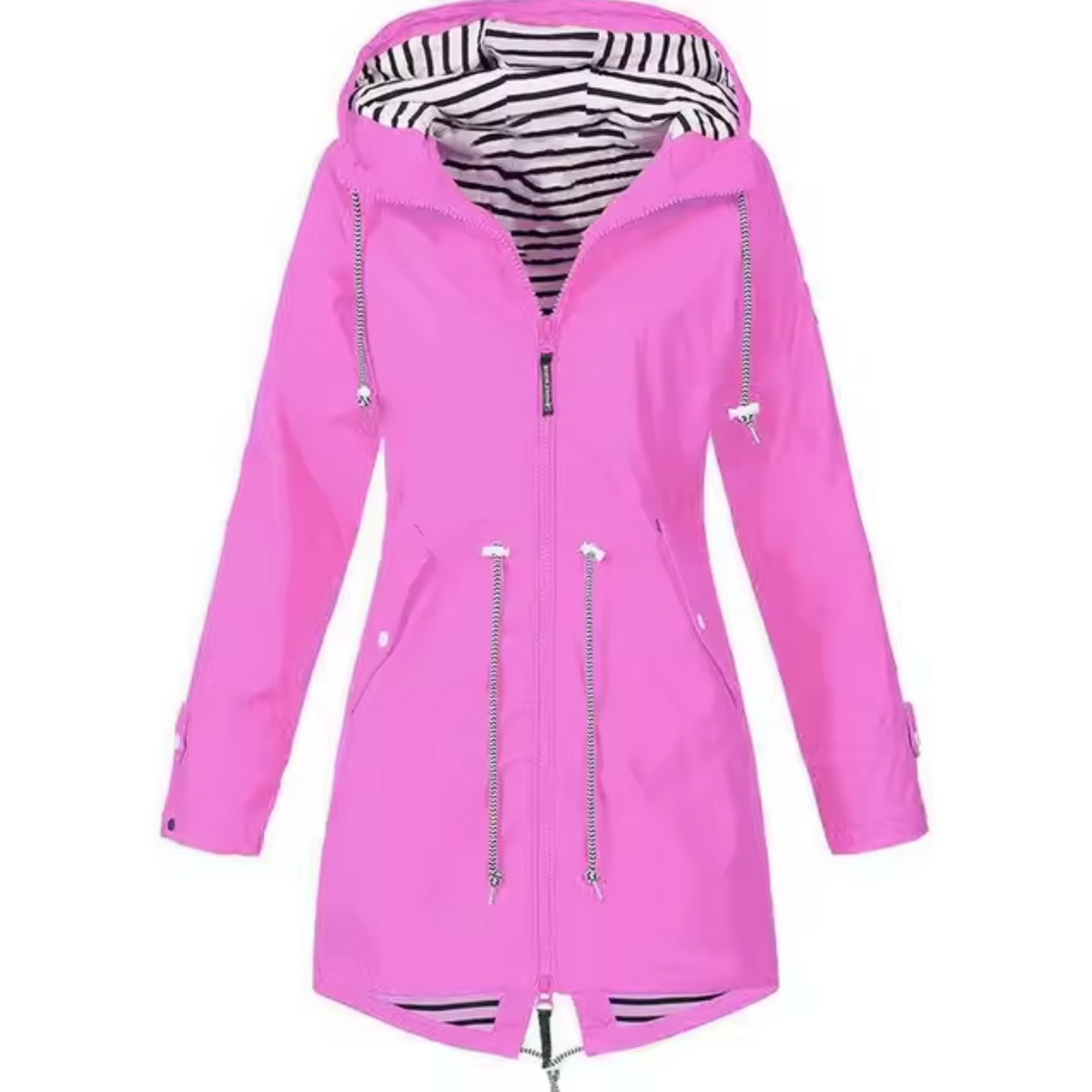 Laia | Chubasquero Impermeable Mujer con Capucha Cintura Ajustable