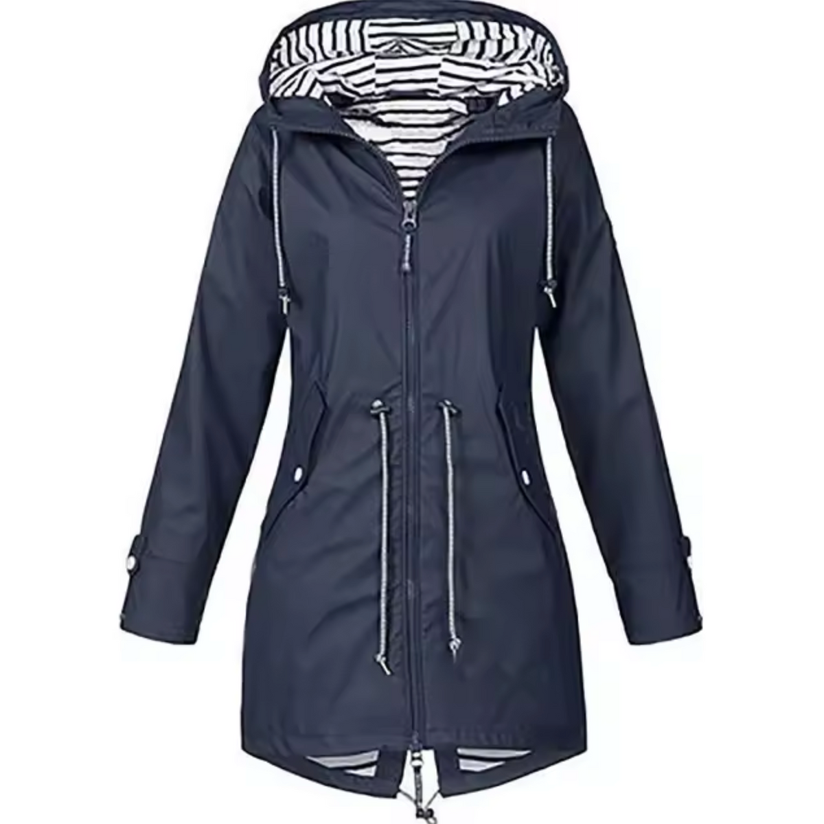 Laia | Chubasquero Impermeable Mujer con Capucha Cintura Ajustable