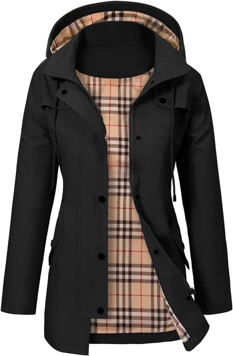 Naia | Anorak Impermeable Mujer con Capucha Cortavientos