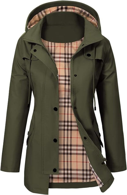 Naia | Anorak Impermeable Mujer con Capucha Cortavientos