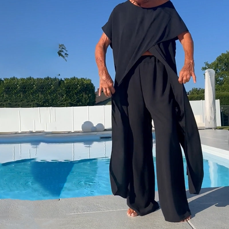 Gabbie™ Conjunto Elegante de Dos Piezas con Hombros al Descubierto
