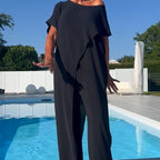 Gabbie™ Conjunto Elegante de Dos Piezas con Hombros al Descubierto