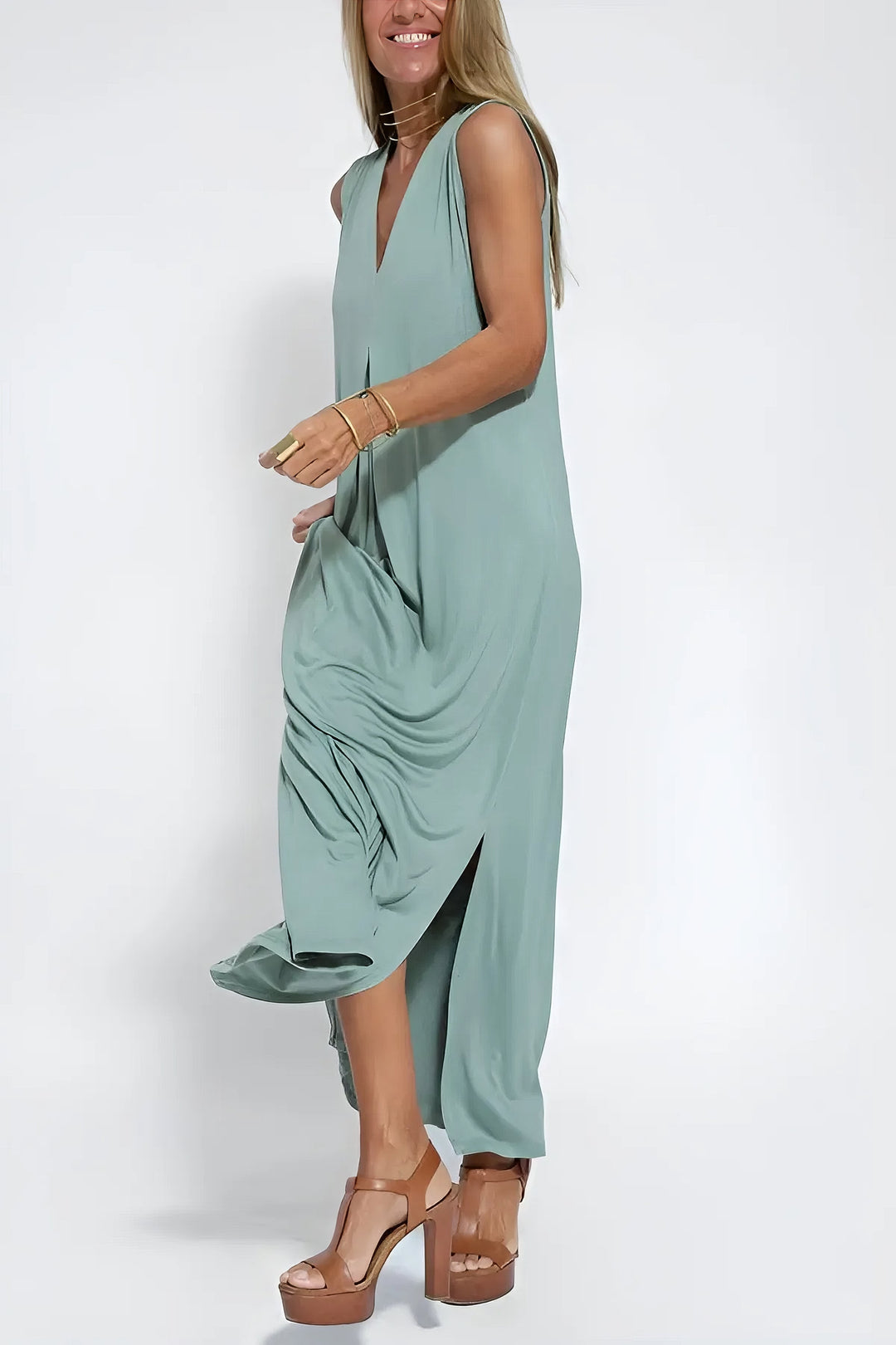 Aroa - Conjunto de vestido y chaleco